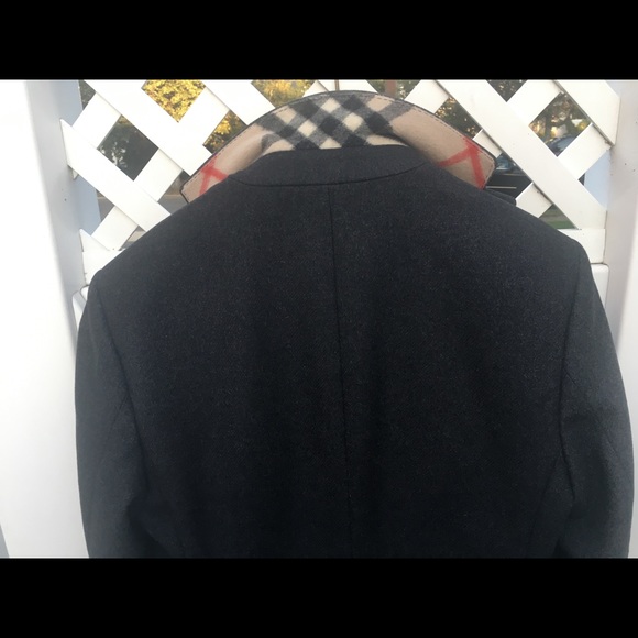 Men’s Burberry tailored Wool Coat Gray size 40 - Picture 8 of 10